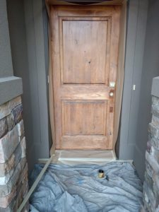 front door before toning